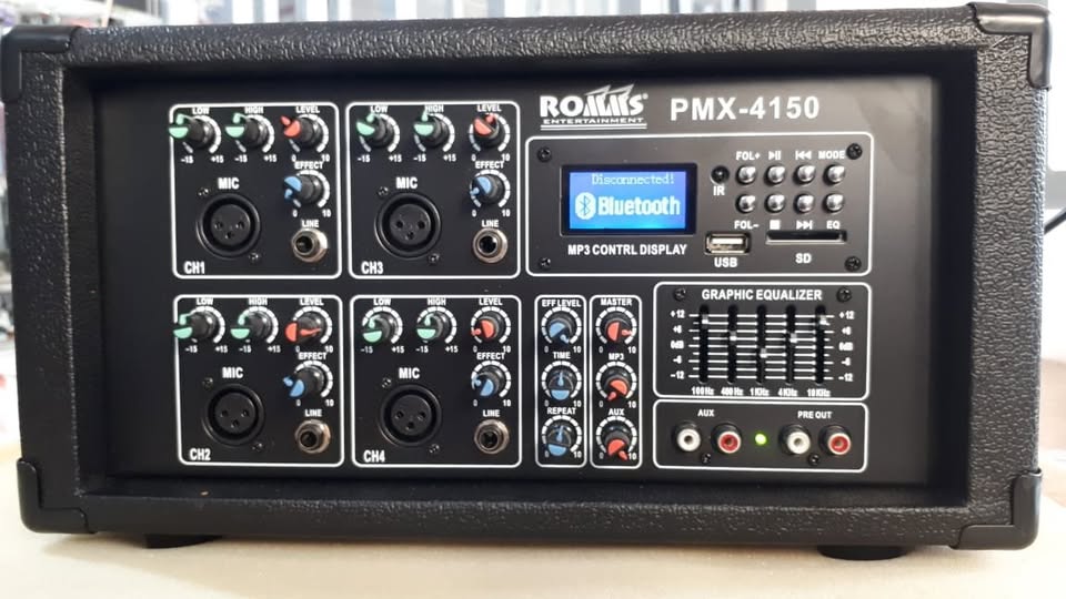 consola amplificada romms pmx 4150